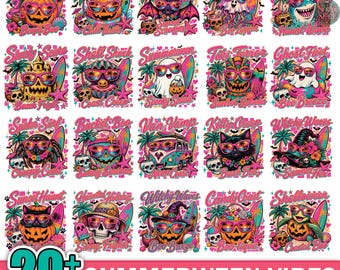 20+ Summerween Halloween Png Bundle, Sunset Haunt Png, Witchy Waves Png Bundle, Spooky Summer Png, Halloween 2026 Png, Spooky Season Png