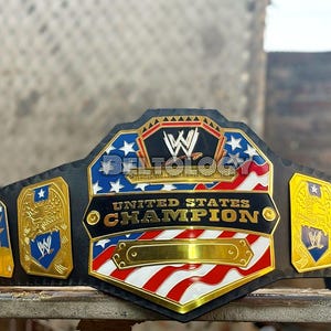 United States Championship Wrestling Belt Replica Title Brass Adult Size