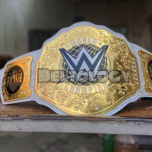 Women&#39;s Heavyweight Rhea Ripley Championship Wrestling Title Belt Brass Adult