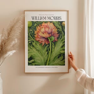 Rêverie Fleurissante, Botanical Art, Floral Wall Decor, Nature Illustration, Vintage Style, Framed Poster