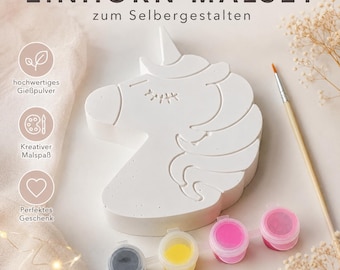Unicorn Painting Set, Plaster Painting Set for Kids, Raysin Decor, Craft Kit, DIY Gift – Magical painting fun you'll fall in love with!
