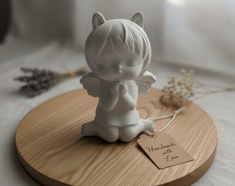 Guardian Angel Praying Gift for Baptism, Communion, Confirmation | Raysin Venus Arm Decorative Angel Figurine | Love, Hope, Comfort, Lucky Charm