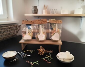 KeraFun / Raysin Ceramic Gift – Handmade Birthday Bag with Candle & Heart Decoration | Congratulations Gift Idea, Birthday Greeting, Decoration