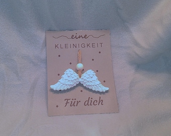 Raysin angel wings made of plaster decoration gift souvenir heart love DIY decoration silicone mold