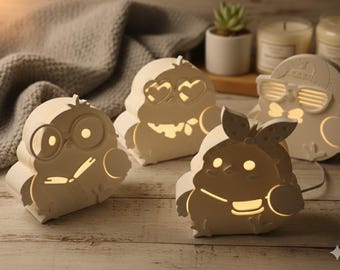 Personalized LED chick night light – cute nursery decor lamp, warm white, gift idea for baby, Easter, comfort & love, Raysin