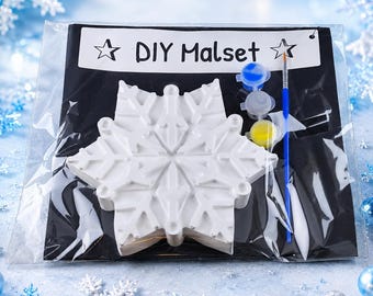 Christmas painting set – gingerbread man, fir tree, star or Santa Claus