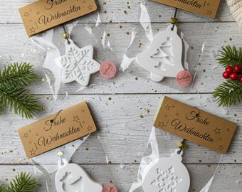 Handmade Christmas ornaments and tree decorations made from casting powder | Raysin | Venusarm | Unique gift | Merry Christmas