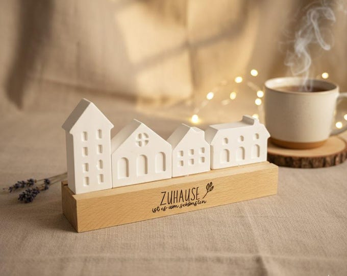 Featured listing image: Decorative Houses Casting Powder | Raysin House Series | Home Decor Gift | Minimalist | Handmade with Love