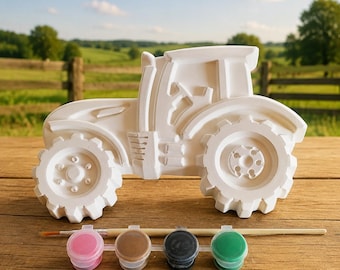 Tractor painting set made of casting powder – large or two small figures