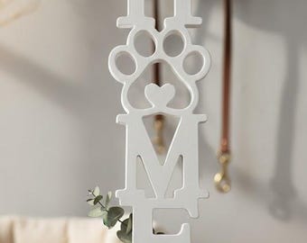 Dog Paw Print Home Decor, Raysin Gift for Dog Owners, Personalized Keepsake Paw Print, Handmade Wall Art Animal Love, Boho Decor