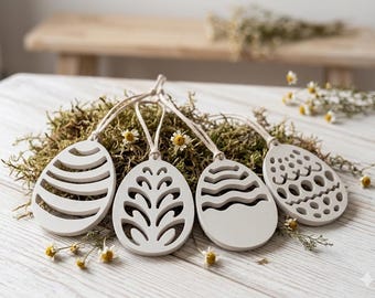 Easter Egg Casting Powder Set (B-Grade) – Handmade with love & minor imperfections, Raysin decorative pendants, sustainable Easter celebrations, unique items with soul