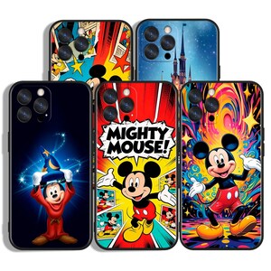 Disney Wizard Mickey Symphony Protective Phone Cases for iPhone, Samsung & Google Pixel - Unique Art Designs