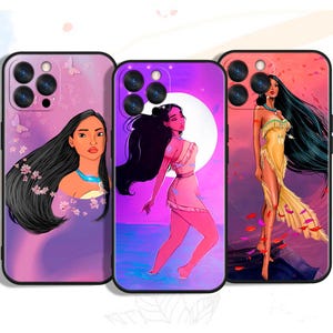 Custom Pocahontas Cartoon Phone Cases for iPhone, Samsung & Google Pixel – Unique Art Designs