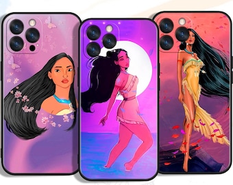 Custom Pocahontas Cartoon Phone Cases for iPhone, Samsung & Google Pixel – Unique Art Designs
