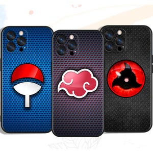 Japanese anime Mystic Red Eye Symbol custom Phone Cases for iPhone, Samsung & Google Pixel – Unique Art Designs