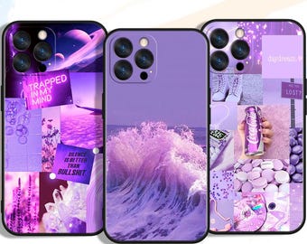 Violet Petals Soft Flight Harmony Phone Cases for iPhone, Samsung & Google Pixel – Unique Art Designs