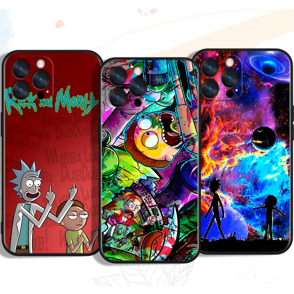 Flexible Schutzhülle Für IPhone 15 Pro Max – Rick & Morty Acid Design, Schlank & Griffig