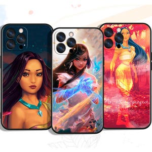 Custom Pocahontas Cartoon Phone Cases for iPhone, Samsung & Google Pixel – Unique Art Designs