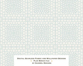 Fabric and Wallpaper Digital Download Geometric Pebble Tile Pattern: Pale Blue Fabric Wallpaper (Digital Download 20x20in