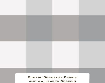 Fabric and Wallpaper Digital Download Gingham Fabric Pattern: Classic Cottagecore Wallpaper (Digital Download, 20x20in, Grey)