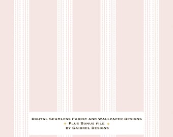 Fabric and Wallpaper Digital Download Ticking Stripe Fabric Pattern: Modern Pale Pink Wallpaper (Digital Download)