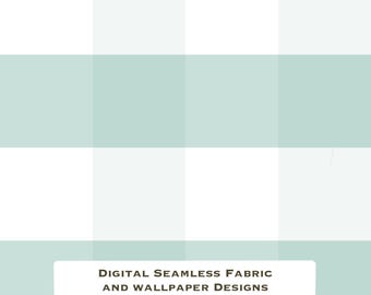 Fabric and Wallpaper Digital Download Seafoam Gingham Pattern: Cottagecore Fabric & Wallpaper (Digital Download 20x20in PNG/JPEG