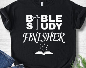 Camiseta "El Finalizador del Estudio Bíblico": Regalo Cristiano de Lectura para Hombres y Mujeres