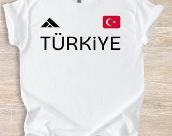 Camiseta con la bandera turca, regalo deportivo del equipo de tiro de Turquía