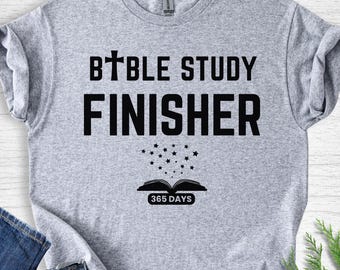 Camiseta "El finalizador del estudio bíblico", regalo bíblico cristiano para hombres y mujeres