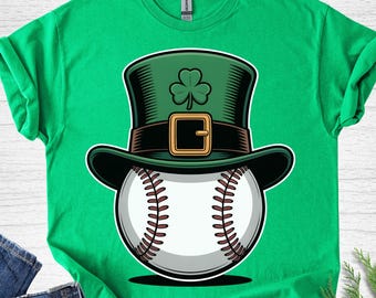 Camiseta de béisbol con trébol de la suerte, sudadera divertida de San Patricio