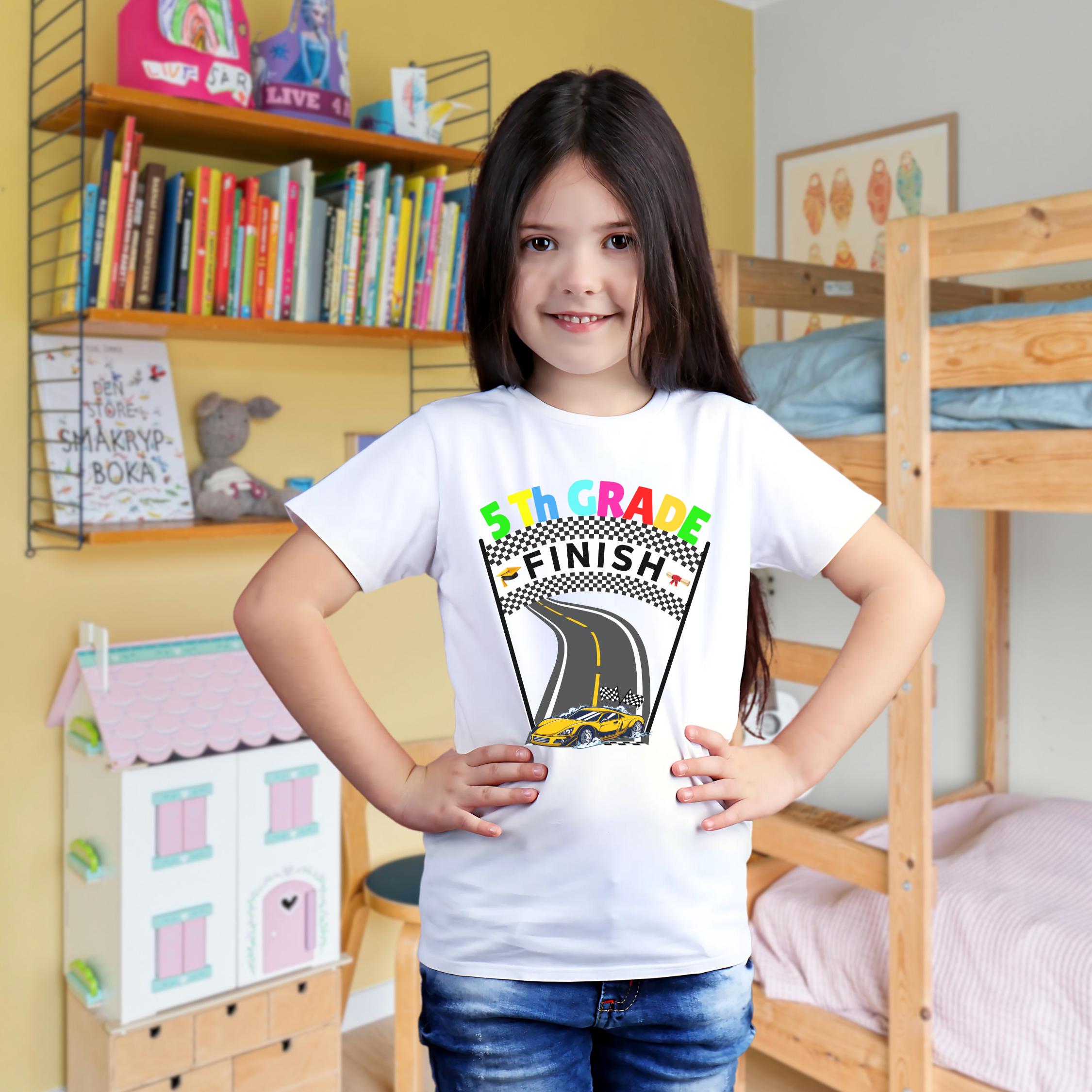 5th Grade Graduation Shirt: Racing Theme Finish Line Tee - Etsy