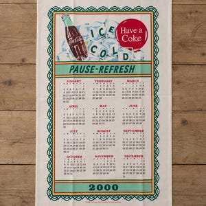 Coke Calendar - Etsy