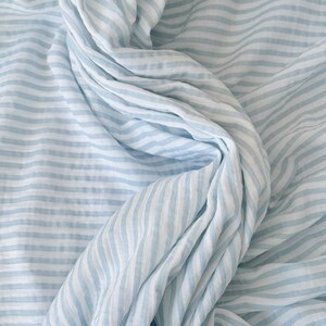 Mousseline katoenen pyjama: gestreepte zomernachtkleding afbeelding 13