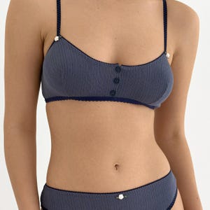 Bralette aus Bio-Baumwolle: Drahtloser BH, bequeme tägliche Unterwäsche
