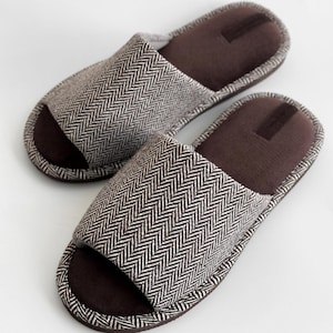 Home Slippers Mens Bedroom House Slippers Indoor Shoes Cozy Homewear Comfortable Footwear Slippers Gift Non Slip Slides Anniversary Present