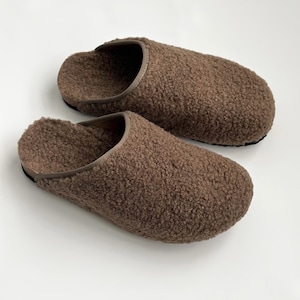 Sherpa Teddy Clog Slippers: Women's Cozy Closed Toe Indoor House Shoes