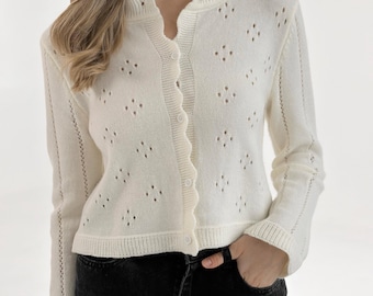 Cozy Soft Cardigan: Women's Warm Long Sleeve Loungewear and Casual Clothes