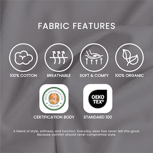 Organic Cotton Bath Robe: Cozy Dressing Gown for Women Self Care Gift image 3