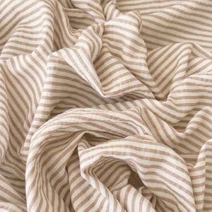 Mousseline katoenen pyjama: gestreepte zomernachtkleding afbeelding 15