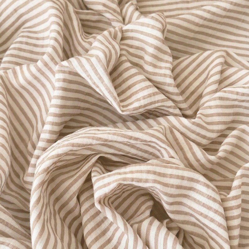 Mousseline katoenen pyjama: gestreepte zomernachtkleding afbeelding 15