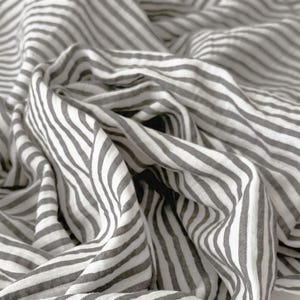 Mousseline katoenen pyjama: gestreepte zomernachtkleding afbeelding 9