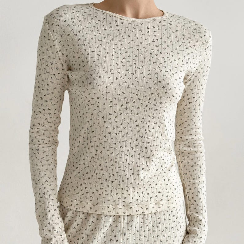 Women Loungewear Long Sleeve Shirt And Pants Lounge Set Soft Pajama For Women Home Clothes Organic Clothing Gift For Girlfriend Loungewear image 19