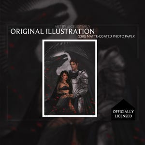 Serie Gods & Monsters con licenza ufficiale - Stampa artistica fantasy da parete, decorazioni libresche, illustrazioni romantiche, estetica romantica - n. 30