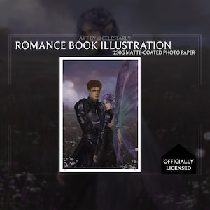 Officially Licensed Smoke and Scar Art Print – Fantasy Wall Art, Bookish Decor, Romance Illustration, Romantasy Aesthetic- No 5,
