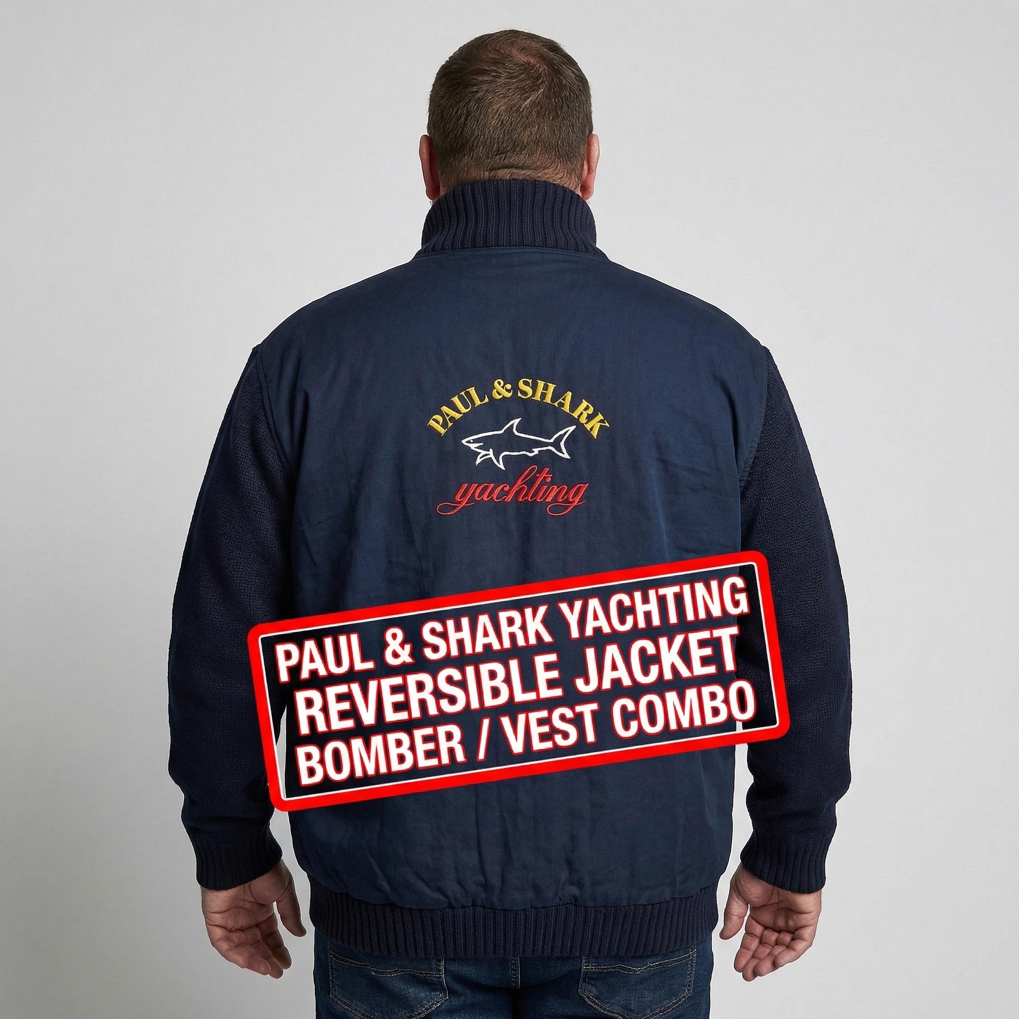 Vintage Paul Shark Yachting Reversible Jacket – Size 2XL – Wool