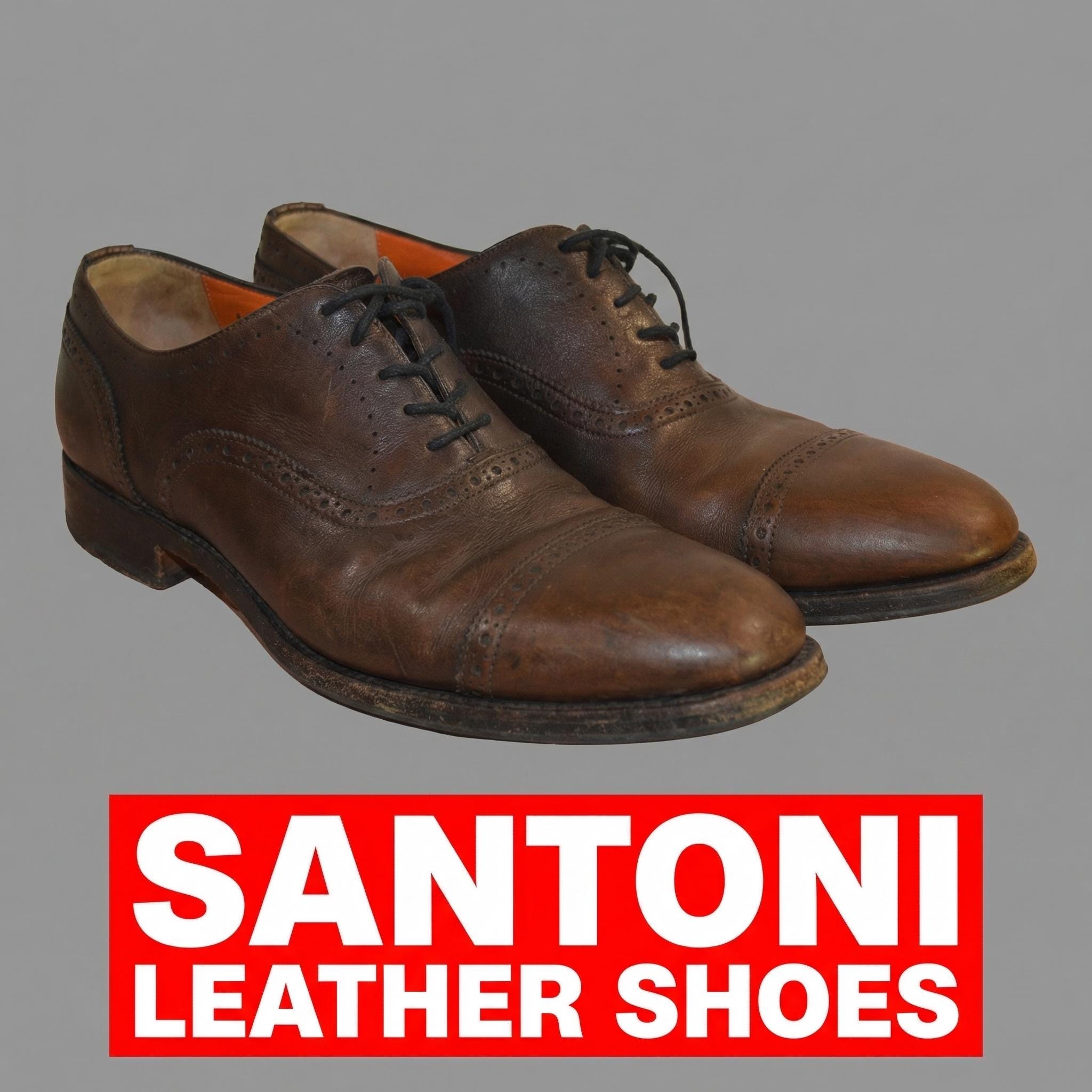 サントーニ グッドイヤーウェルト製法 イタリアンレザー ドレス 