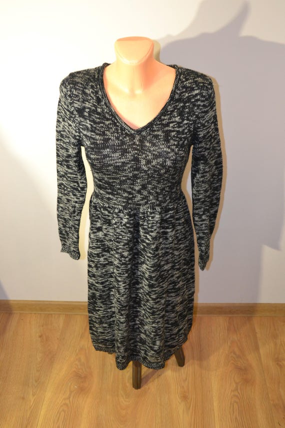 chinese dress ladies NEW Calvin Klein Black Sweater Dress