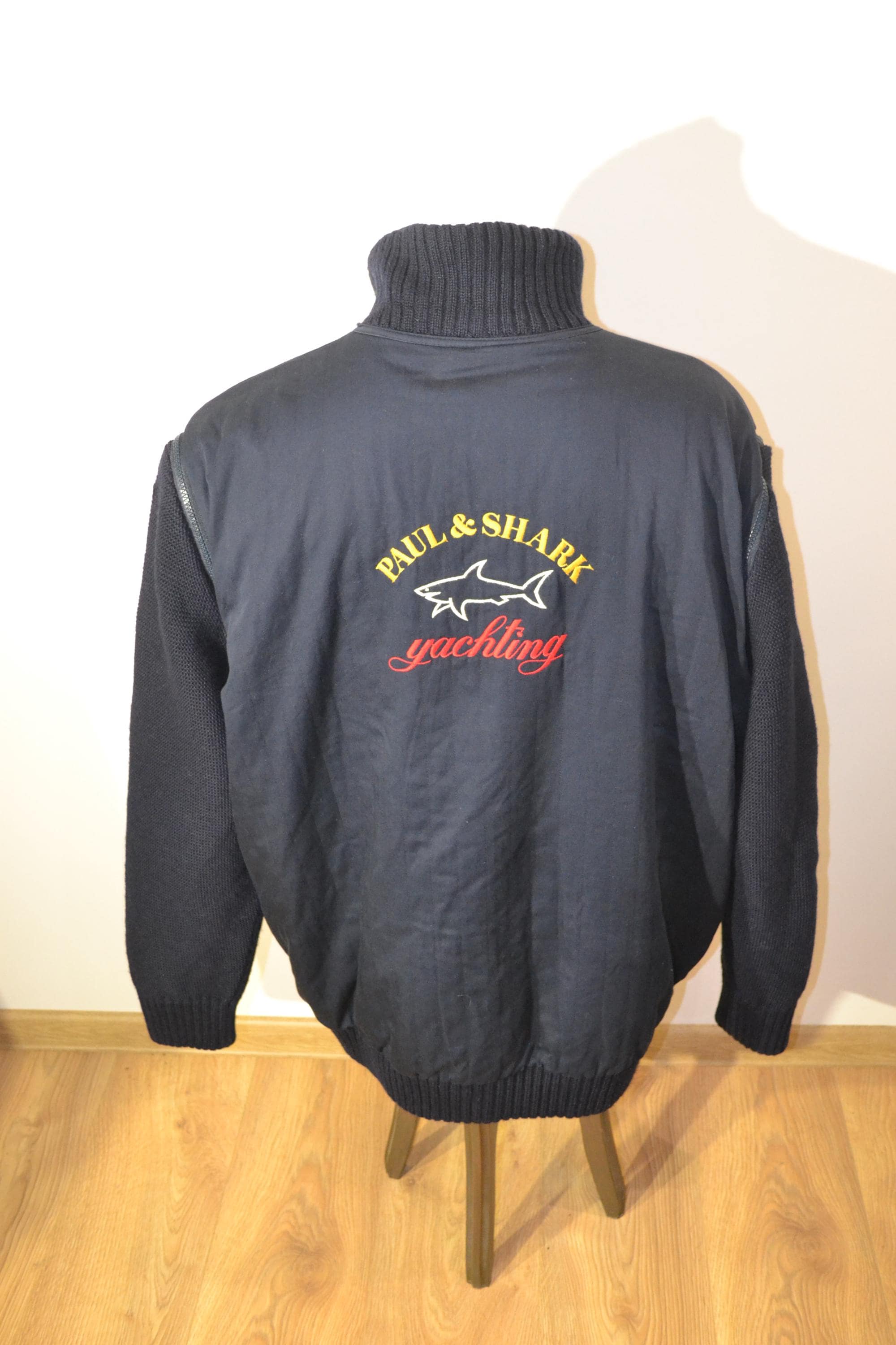 Vintage Paul Shark Yachting Reversible Jacket – Size 2XL – Wool 
