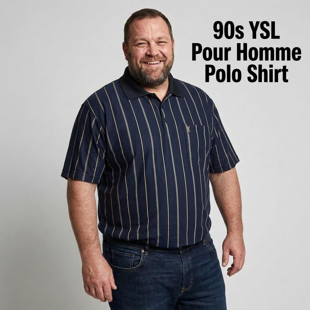 Ysl Striped Shirt - Etsy