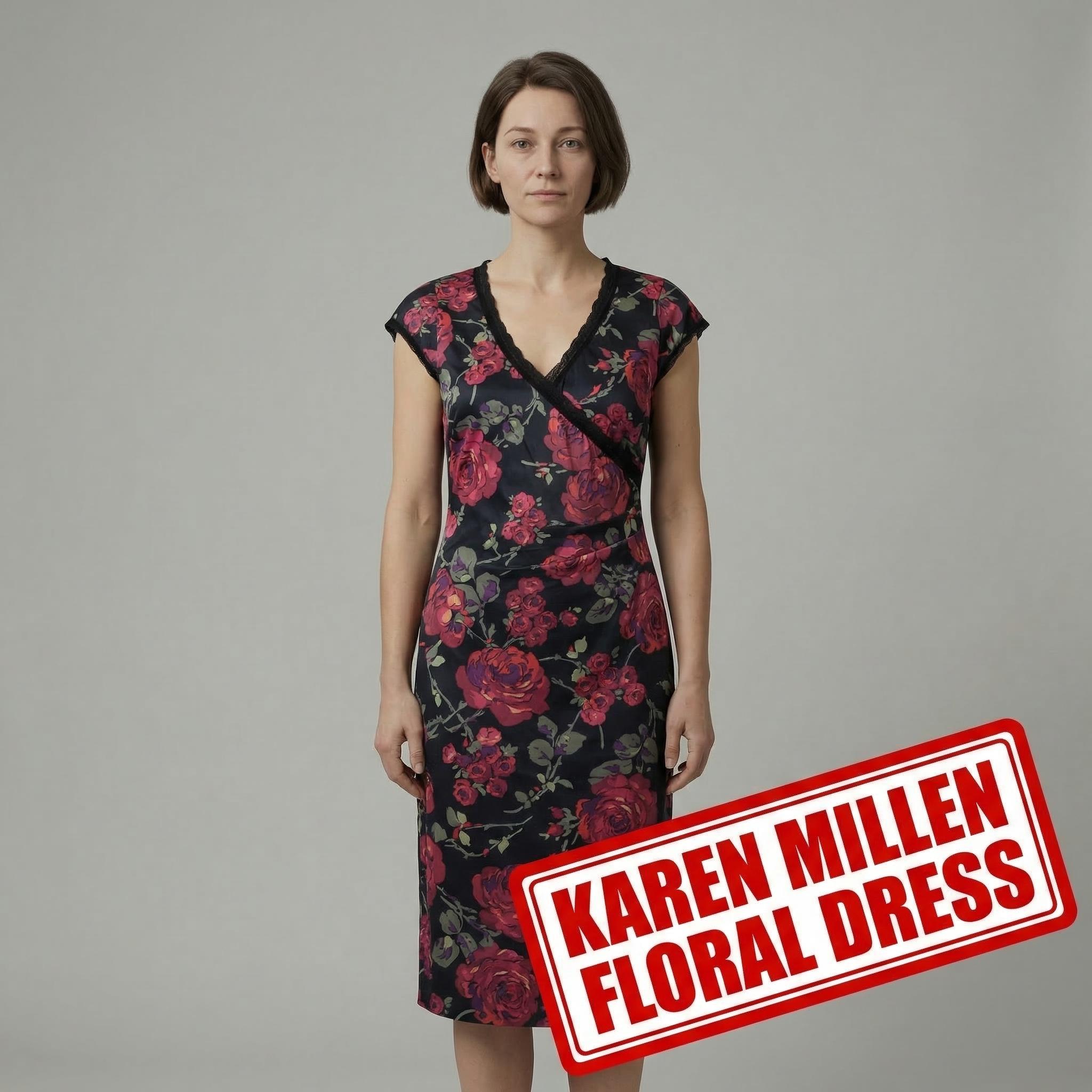 open lace back dress Alexander McQueen Silk Embroidered Wiggle Dress 2009